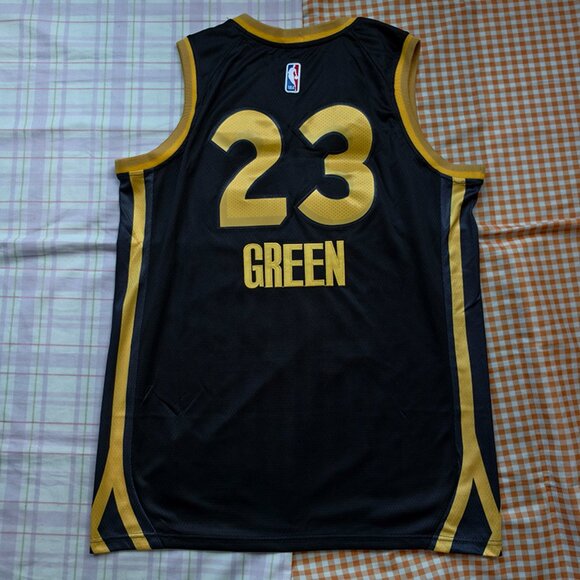 NBA Golden State Warriors Black and Gold Jersey - Picture 6 of 7